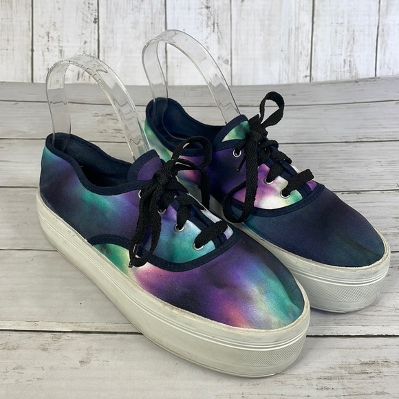 Zara Trafaluc Platform Cosmic Multicolor Sneaker - Picture 1 of 13